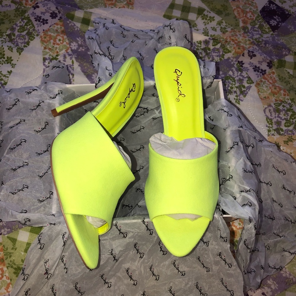 Neon Green/Yellow heels